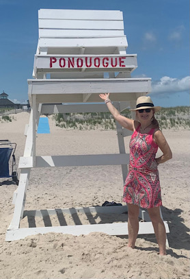 A Fan at Ponquogue Beach